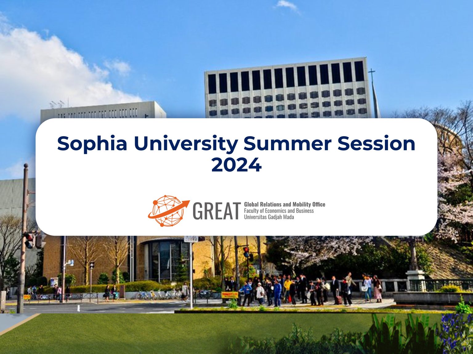 Sophia University Summer Session 2024 Office of Admission and